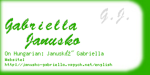 gabriella janusko business card